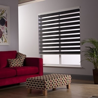 Zebara Roller Blind in living room 